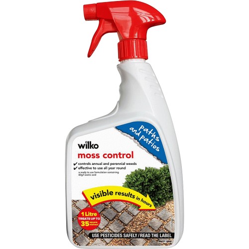 Wilko Ready to Use Path and Patio Total Moss Control 35msq 1