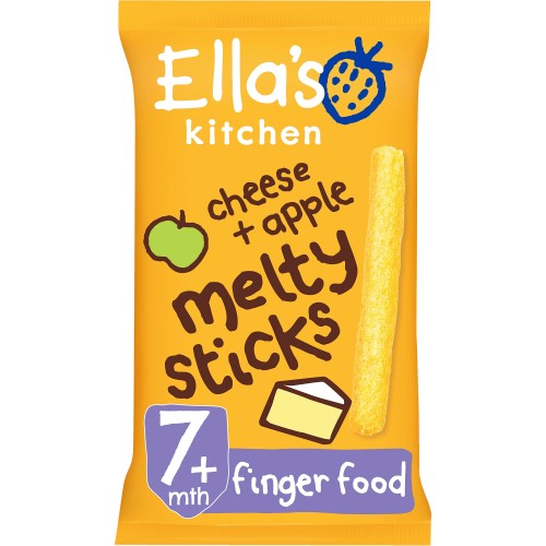 Organic Cheese and Apple Melty Sticks Baby Snack 7+ Months