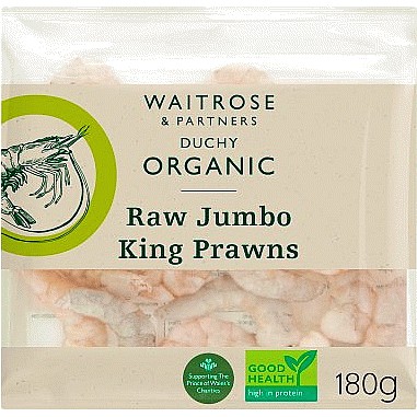 Duchy Organic Raw Jumbo King Prawn