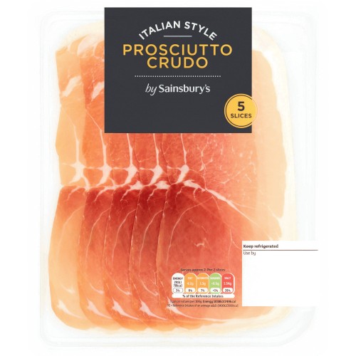 Sainsbury's Italian Prosciutto Crudo Slices (70g) Compare Prices