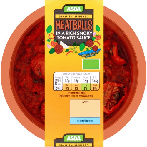 ASDA Meatballs in a Rich Smoky Tomato Sauce (185g) Compare Prices