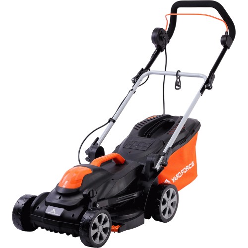 Yard Force EM N34A Electric Lawnmower with Grass Bag and Rear Roller