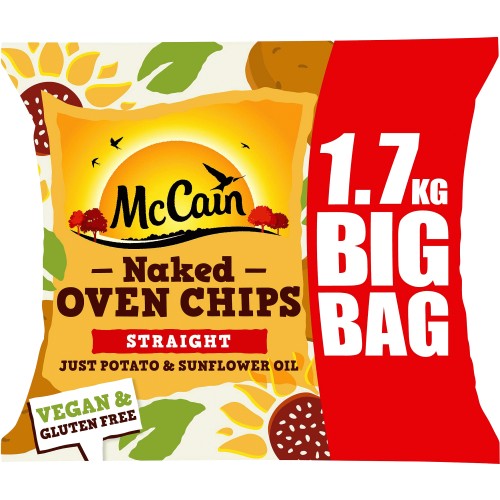 Mccain Naked Oven Chips Straight (1.7kg)