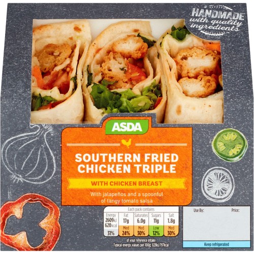 ASDA Southern Fried Chicken Wrap Compare Prices & Where To Buy