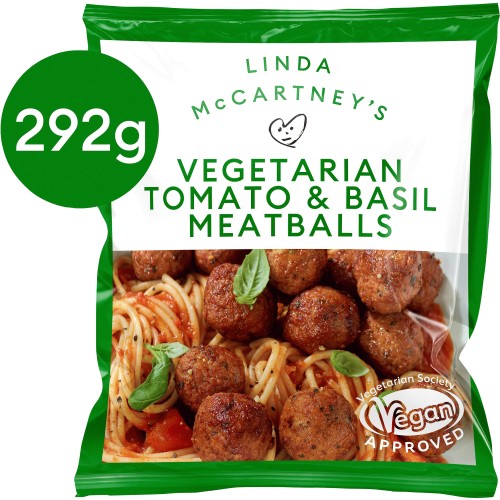 Linda McCartney Vegetarian Pea Protein Tomato and Basil Meatballs