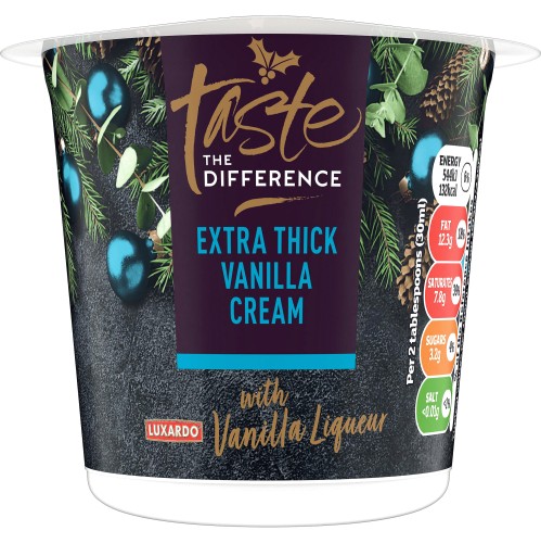 Sainsbury's Extra Thick Vanilla Cream with Luxardo Vanilla Liqueur