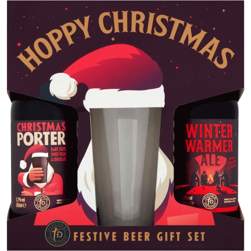 Sainsbury's Hoppy Christmas Festive Beer Gift Set Taste the Difference (2 x 500ml) Compare