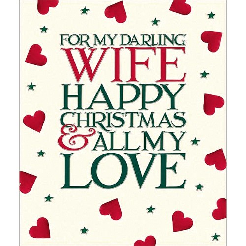Wife Christmas Card 1x1each