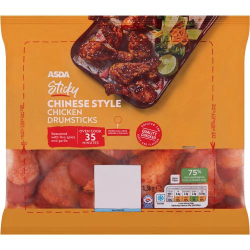 ASDA Sticky Chinese Style Chicken Drumsticks (1.3kg) Compare Prices