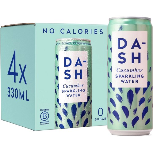 Dash Water Blackcurrant Flavour Sparkling Water Can 12x330ml