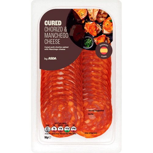 ASDA Cured Chorizo & Manchego Cheese (90g) Compare Prices & Where To