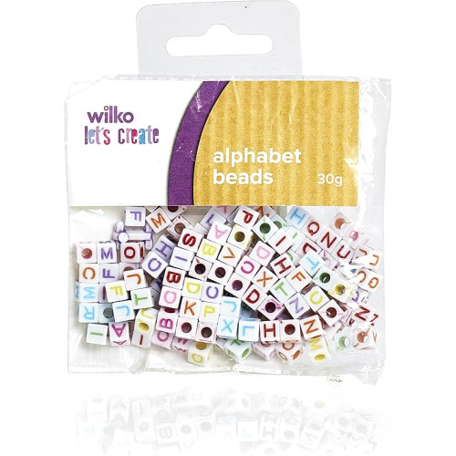 Wilko Let's Create Beads Alphabet (30g) - Compare Prices & Where To Buy ...
