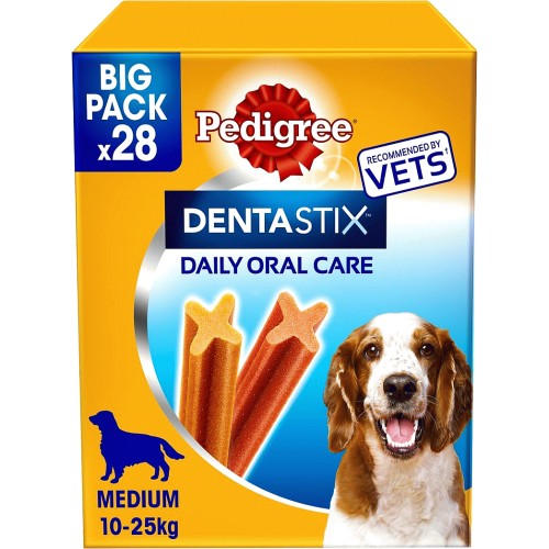 Pedigree Dentastix Daily Adult Medium Dog Treats 28 x Dental Sticks (28 x 720g)