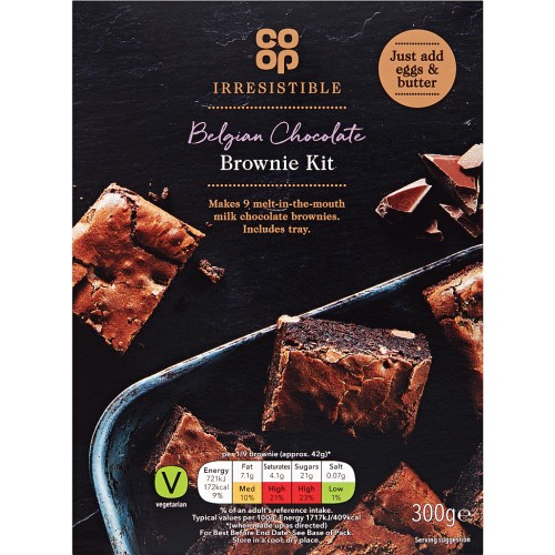 Coop Irresistible Belgian Chocolate Brownie Kit (300g) Compare