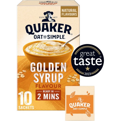 Quaker Oat So Simple Golden Syrup Porridge (10 x 36g)