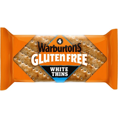 Warburtons Gluten Free 4 White Sandwich Thins (4 x 50g)