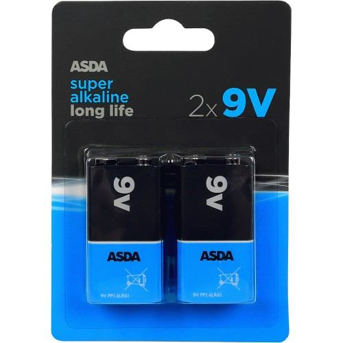 Long Life 9V Super Alkaline Batteries