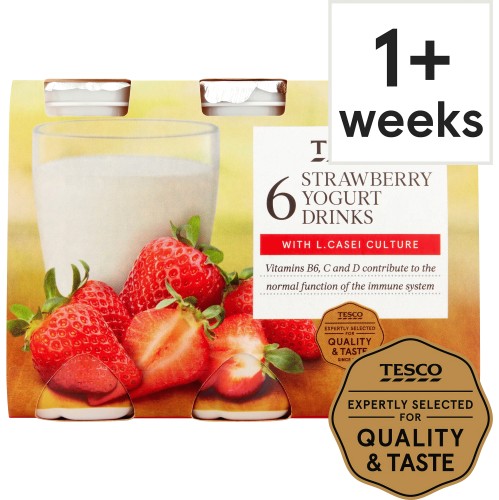 Tesco Strawberry Yogurt Drinks
