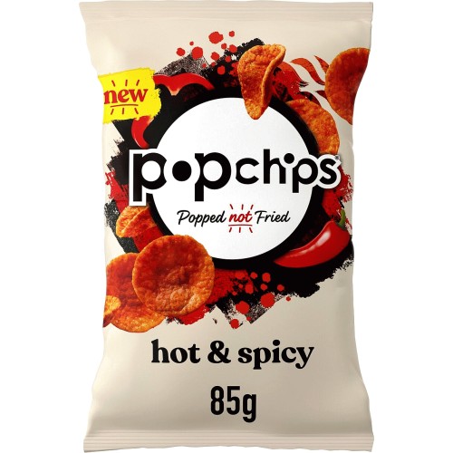 Popchips Hot & Spicy Flavoured Potato Snacks (85g) - Compare Prices ...