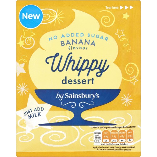 Sainsbury's Banana Whippy Dessert (49g) Compare Prices & Where To Buy