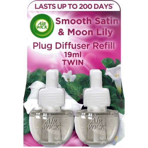 Smooth Satin & Moon Lily Plug In Twin Refill