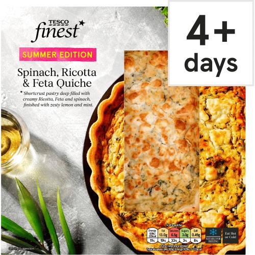 Tesco Finest Spinach Ricotta & Feta Quiche (400g) Compare Prices