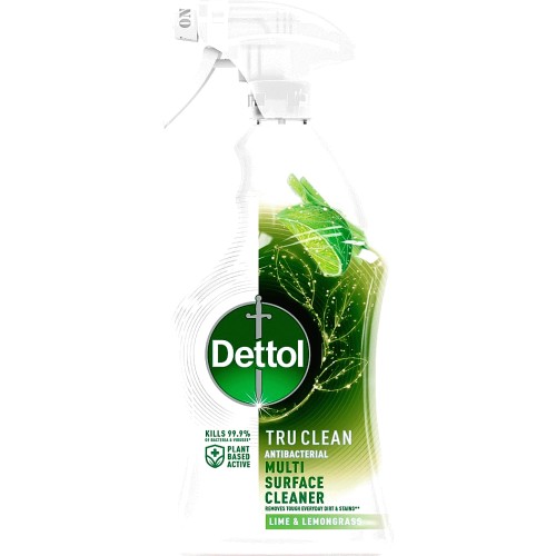 Dettol Tru Clean Antibacterial Surface Cleaning Spray Lime & Lemongrass