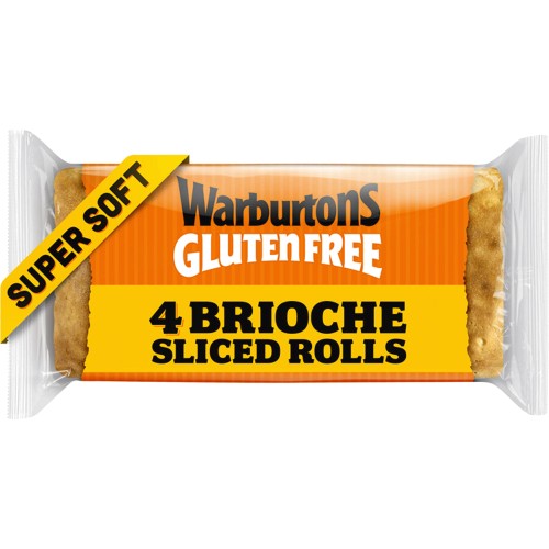 Warburtons Gluten Free 4 Soft Brioche Rolls