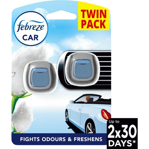 Febreze Car Air Freshener Vent Clips Vanilla Magnola, 6 Count