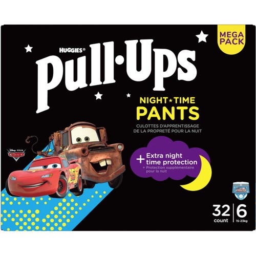 Pull-Ups Trainers Night Boys Nappy Pants Size 5-6+ (2-4 Yrs)