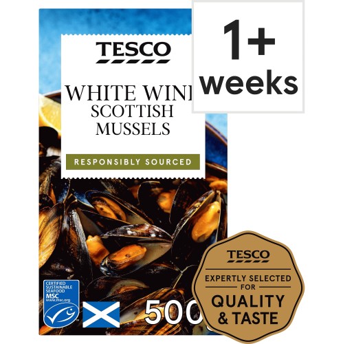 Tesco White Wine Scottish Mussels