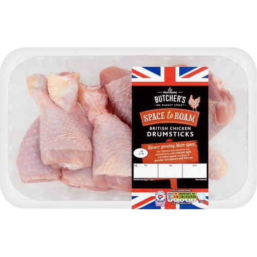 Morrisons Space To Roam Chicken Drumsticks (1kg) Compare Prices