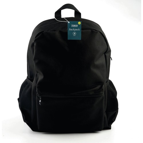 Tesco Oxford Backpack Black Compare Prices Where To Buy Trolley