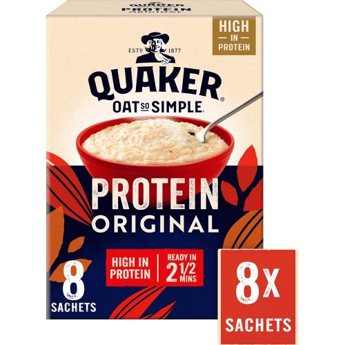 Quaker Oat So Simple Protein Original Porridge (8 x 37.7g)