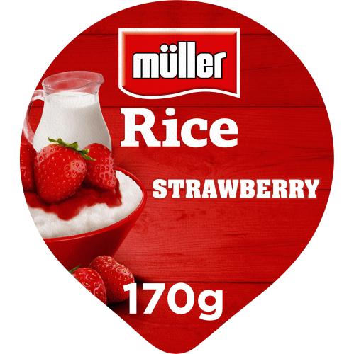 Rice Strawberry Low Fat Pudding Desserts