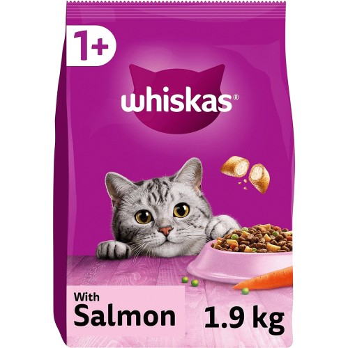Adult Complete Dry Cat Food Biscuits Salmon