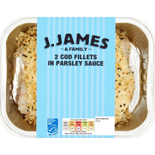 Youngs 4 Cod Steaks In Parsley Sauce (560g) Compare Prices Trolley