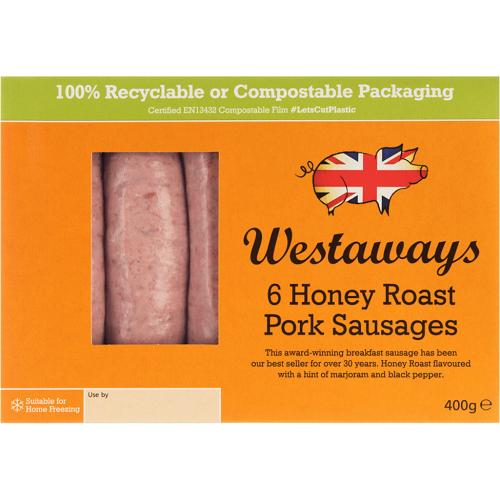 Westaways 6 Honey Roast Pork Sausages (400g) Compare Prices & Where