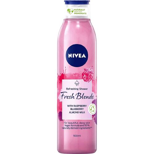 NIVEA Fresh Blends Raspberry Blueberry & Almond Milk Shower Gel Cream