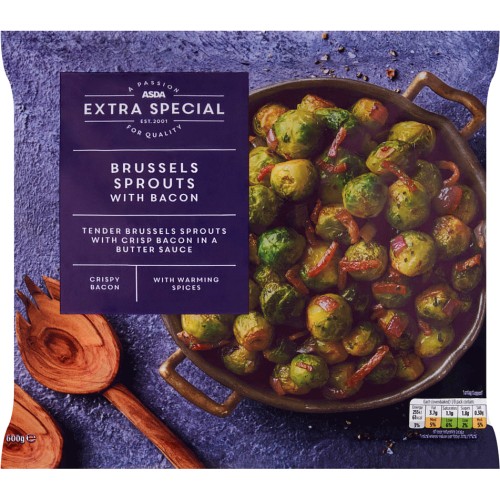 ASDA Extra Special Brussels Sprouts with Bacon (600g) Compare Prices