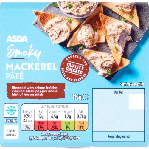 ASDA Smoky Mackerel Pate (115g) Compare Prices & Where To Buy
