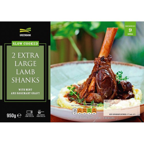 Greenbank Slow Cooked 2 Extra Large Lamb Shanks Compare Prices