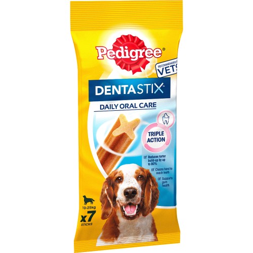 Dentastix Daily Adult Medium Dog Treats 7 x Dental Sticks