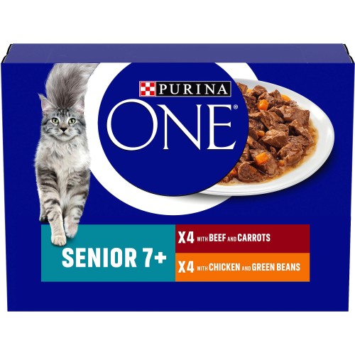 Senior 7+ Cat Food Chicken and Beef