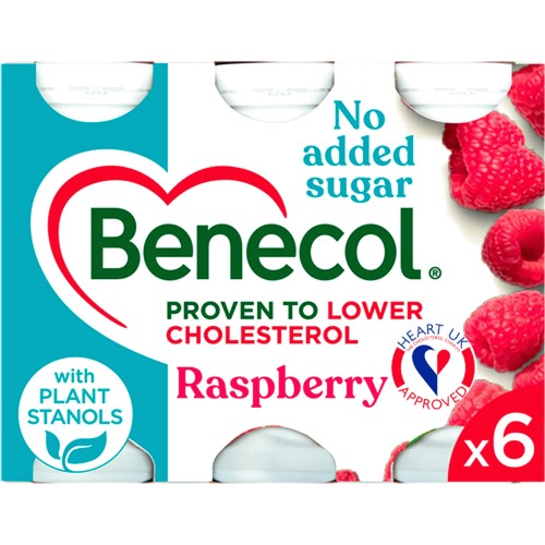 Benecol Raspberry NAS Yogurt Drinks 6x67.5