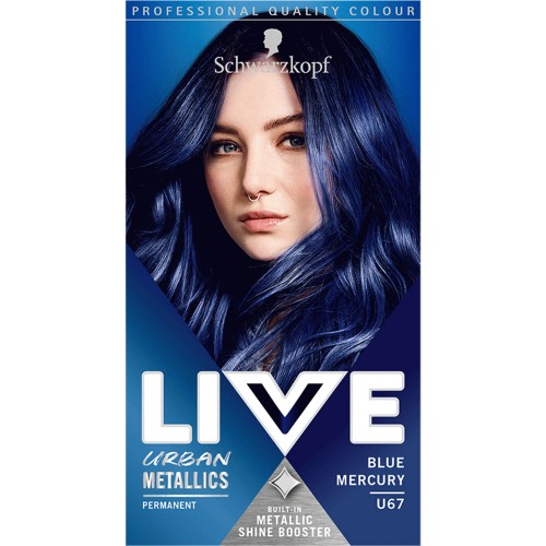 Schwarzkopf LIVE Blue Mercury U67 Permanent Hair Dye - Compare Prices &  Where To Buy 