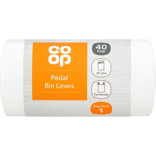 Coop 40 Pedal Bin Liners (35 Litre) Compare Prices & Where To Buy