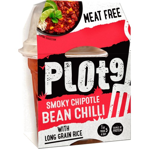 Plot 9 Chipotle Bean Chilli with Long Grain Rice (260g) Compare