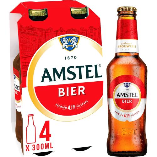 Amstel Lager Beer Bottles (4 x 300ml) - Compare Prices & Where To Buy ...