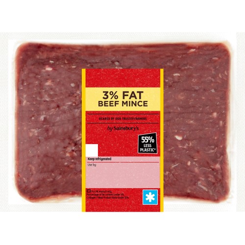 Sainsbury's British or Irish 3 Fat Beef Mince (500g) Compare Prices & Where To Buy Trolley